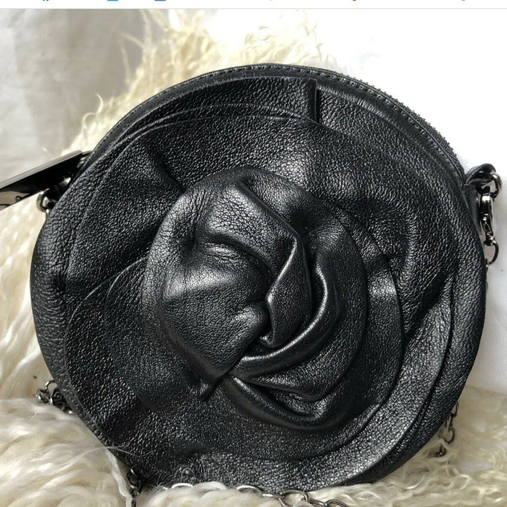 Valentino Garavani Mini Flower Cross Body Black